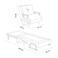 Fotoliu Atelier Del Sofa Sento Single Light Grey imaginea #10 — magazin online Desire.md
