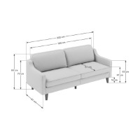 Canapea Atelier Del Sofa Robin 3 Sea Green Walnut imaginea #4 — magazin online Desire.md