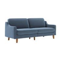 Canapea Atelier Del Sofa Robin 3 Ocean Blue Walnut imaginea #1 — magazin online Desire.md