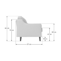Canapea Atelier Del Sofa Robin 3 Pebble Walnut imaginea #5 — magazin online Desire.md