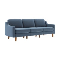Диван Atelier Del Sofa Robin Extra 3 Ocean Blue Walnut