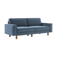 Canapea Atelier Del Sofa Sparrow 3 Ocean Blue Walnut imaginea #1 — magazin online Desire.md