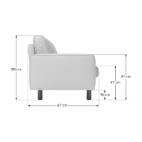 Canapea Atelier Del Sofa Sparrow 3 Pebble Walnut imaginea #5 — magazin online Desire.md