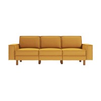Canapea Atelier Del Sofa Sparrow Extra 3 Mustard Walnut imaginea #2 — magazin online Desire.md