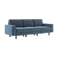 Canapea Atelier Del Sofa Sparrow Extra 3 Ocean Blue Walnut imaginea #1 — magazin online Desire.md