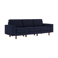 Canapea Atelier Del Sofa Sparrow Extra 3 Night Blue Walnut imaginea #1 — magazin online Desire.md