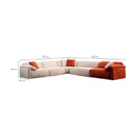 Canapea de colț Atelier Del Sofa Flamingo Corner 2 imaginea #9 — magazin online Desire.md