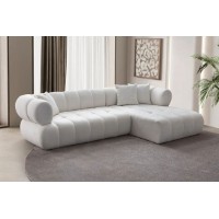 Canapea de colț Atelier Del Sofa Petra Right White