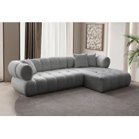 Canapea de colț Atelier Del Sofa Petra Right Grey