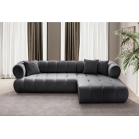 Canapea de colț Atelier Del Sofa Petra Right Dark Grey imaginea #2 — magazin online Desire.md