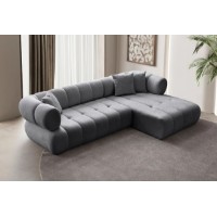 Canapea de colț Atelier Del Sofa Petra Right Dark Grey imaginea #3 — magazin online Desire.md