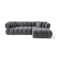 Canapea de colț Atelier Del Sofa Petra Right Dark Grey imaginea #6 — magazin online Desire.md