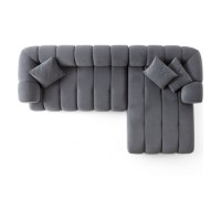 Canapea de colț Atelier Del Sofa Petra Right Dark Grey imaginea #8 — magazin online Desire.md
