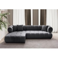 Canapea de colț Atelier Del Sofa Petra Left Dark Grey imaginea #2 — magazin online Desire.md