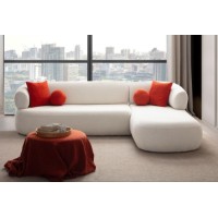 Canapea de colț Atelier Del Sofa Roma Right White imaginea #2 — magazin online Desire.md
