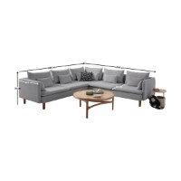 Canapea de colț Atelier Del Sofa Flexy L Grey imaginea #7 — magazin online Desire.md