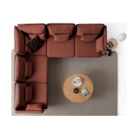 Canapea de colț Atelier Del Sofa Flexy L Tile Red imaginea #6 — magazin online Desire.md