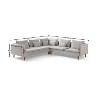 Canapea de colț Atelier Del Sofa Flexy L Cream imaginea #9 — magazin online Desire.md