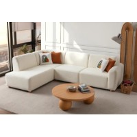 Canapea de colț Atelier Del Sofa S-Loft Left White