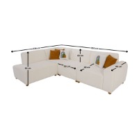 Canapea de colț Atelier Del Sofa S-Loft Left White imaginea #13 — magazin online Desire.md