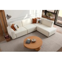 Canapea de colț Atelier Del Sofa S-Loft Right White imaginea #4 — magazin online Desire.md
