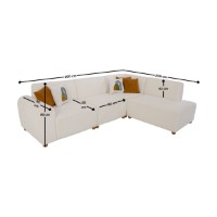 Canapea de colț Atelier Del Sofa S-Loft Right White imaginea #12 — magazin online Desire.md