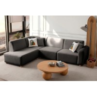 Canapea de colț Atelier Del Sofa S-Loft Left Anthracite