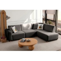 Canapea de colț Atelier Del Sofa S-Loft Right Anthracite