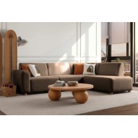 Canapea de colț Atelier Del Sofa S-Loft Right Brown