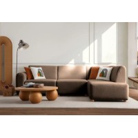 Canapea de colț Atelier Del Sofa S-Loft Right Brown imaginea #3 — magazin online Desire.md