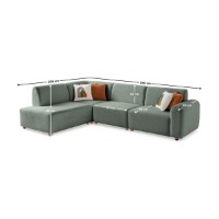 Canapea de colț Atelier Del Sofa S-Loft Left Sea Green imaginea #13 — magazin online Desire.md