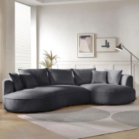 Canapea de colț Atelier Del Sofa Venedik Right Dark Grey