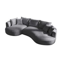 Canapea de colț Atelier Del Sofa Venedik Left Dark Grey imaginea #4 — magazin online Desire.md