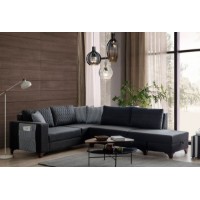 Canapea de colț Atelier Del Sofa Loft Anthracite
