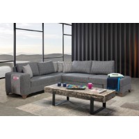 Canapea de colț Atelier Del Sofa Loft Grey imaginea #2 — magazin online Desire.md