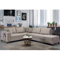 Canapea de colț Atelier Del Sofa Loft Light Brown