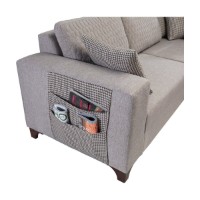 Canapea de colț Atelier Del Sofa Loft Light Brown imaginea #4 — magazin online Desire.md