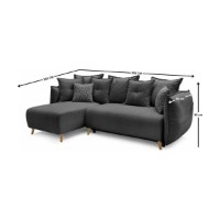 Canapea de colț Atelier Del Sofa Puffy Anthracite imaginea #6 — magazin online Desire.md