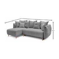 Canapea de colț Atelier Del Sofa Puffy Grey imaginea #7 — magazin online Desire.md