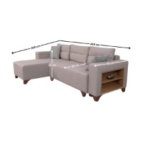 Canapea de colț Atelier Del Sofa Tloft Mini Cream imaginea #11 — magazin online Desire.md