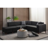 Canapea de colț Atelier Del Sofa West Left Anthracite