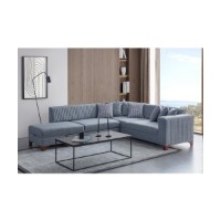 Canapea de colț Atelier Del Sofa West Left Grey