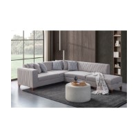 Canapea de colț Atelier Del Sofa West Right Cream