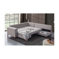 Canapea de colț Atelier Del Sofa West Right Cream imaginea #2 — magazin online Desire.md