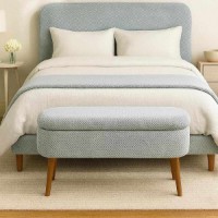 Банкетка Atelier Del Sofa Oslo Linen Light Grey фото №2 — интернет-магазин Desire.md