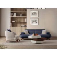 Диван Atelier Del Sofa Bonjo Walnut Navy Blue фото №5 — интернет-магазин Desire.md
