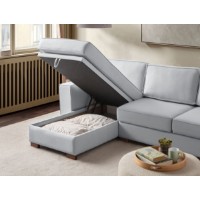 Canapea de colț Atelier Del Sofa Salvador Light Grey imaginea #4 — magazin online Desire.md