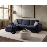 Canapea de colț Atelier Del Sofa Salvador Navy Blue