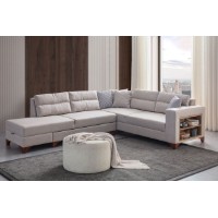 Canapea de colț Atelier Del Sofa T-Loft Right Cream