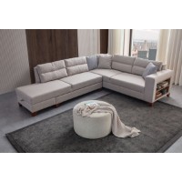 Canapea de colț Atelier Del Sofa T-Loft Right Cream imaginea #2 — magazin online Desire.md